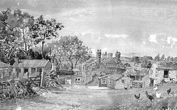 painting of the old farm house