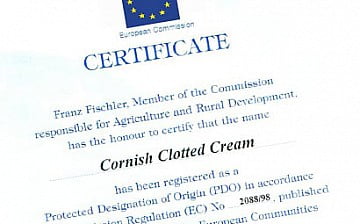 PDO award for clotted cream