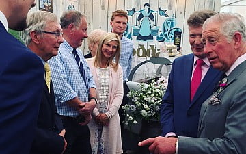 Prince Charles at royal Cornwall show with Nick Rodda